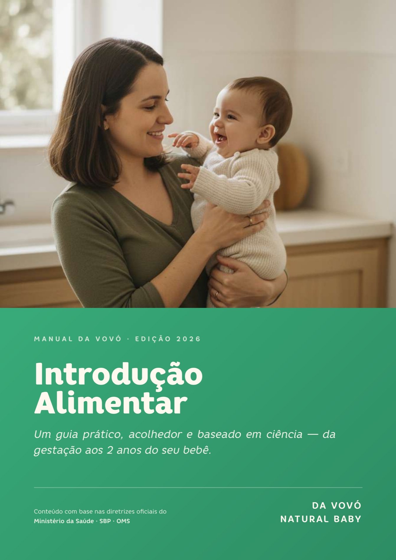 Capa do Guia da Introdução Alimentar Da Vovó