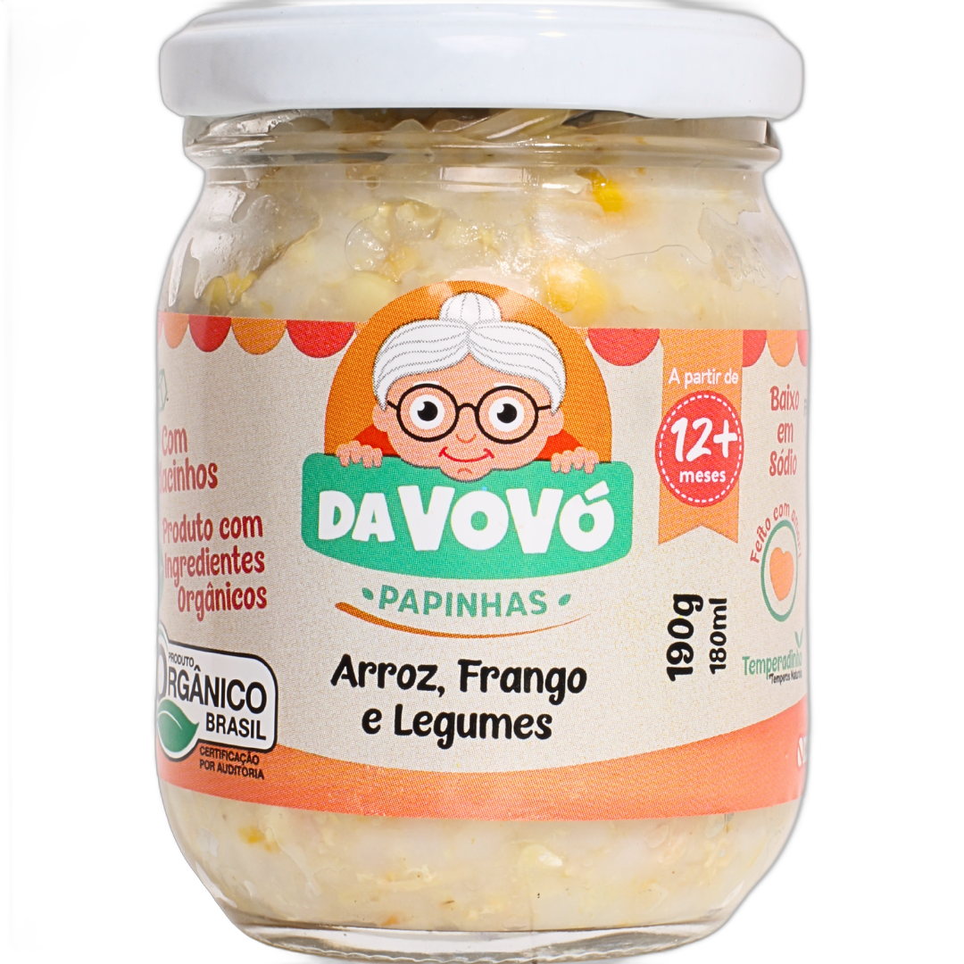 Arroz, Frango e Legumes 12+
