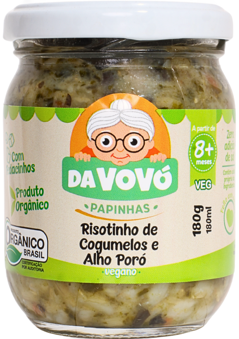 Risotinho de Cogumelos e Alho Poró 8+ Veg